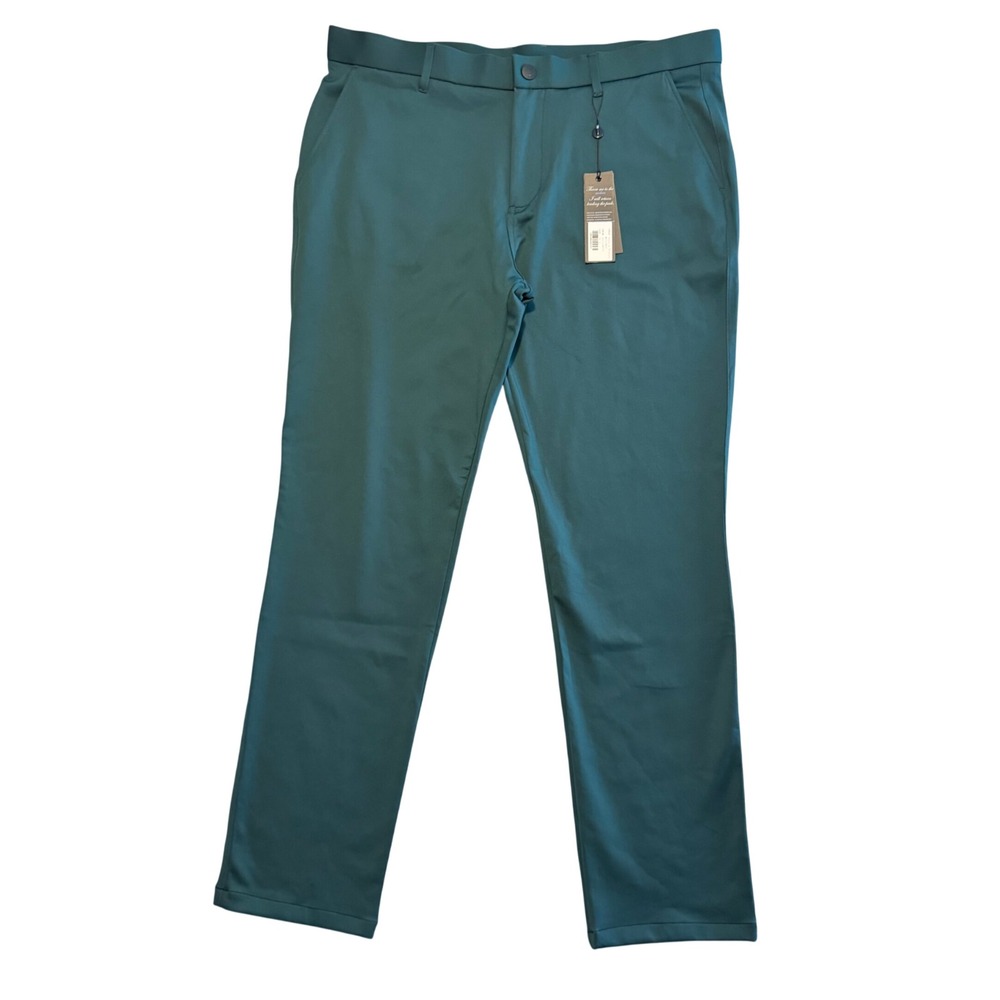 Greyson Sequoia Trouser Pants Men's 38/32 Forest Green Performance Stretch Golf